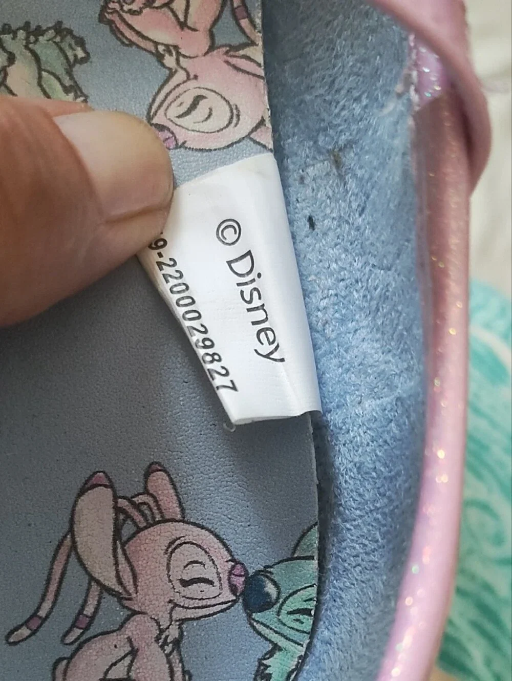 Disney Girls Light Blue Mary Jane Dress Shoes with Pink Trim